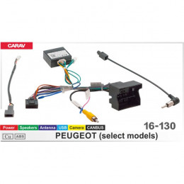 Carav 16-130 CAN-Raise Peugeot Power/Speakers/Antenna/Camera/USB/CANBUS