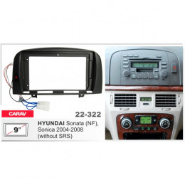 Carav 22-322: 9" HYUNDAI Sonata (NF), Sonica 2004-2008 черная