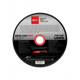 ACV KP25-1301OFC 4AWG(25м) Силовой кабель чистая бескислородная медь